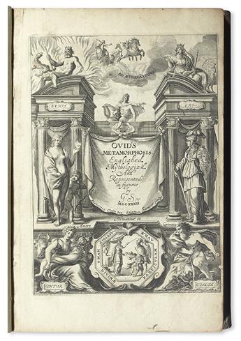 OVIDIUS NASO, PUBLIUS. Ovids Metamorphosis Englished, Mythologizd, and Represented in Figures . . . By G[eorge] S[andys].  1632